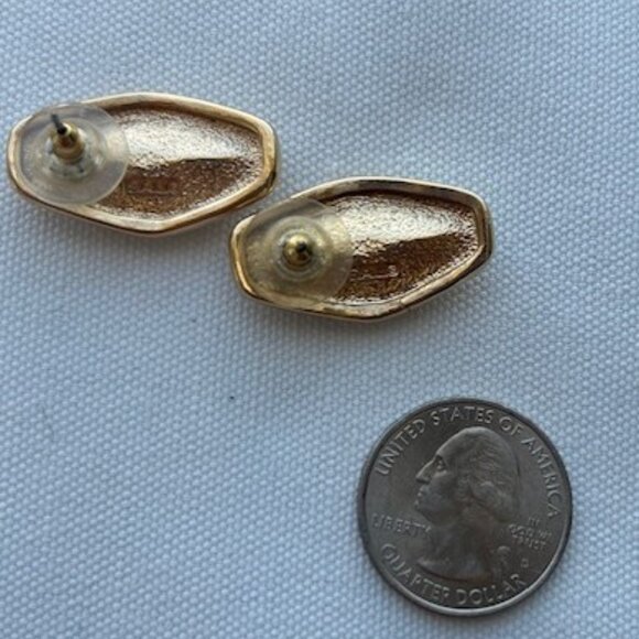 S.A.L SWAROVSKI Ruby Red Crystal Gold Tone EARRINGS - Picture 8 of 9